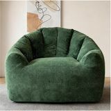 STILVORA Zitzakstoel Rond - Flanel Groen