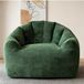 STILVORA Zitzakstoel Rond - Flanel Groen