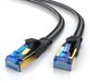 Primewire Flaches LAN-Kabel CAT 8, 0,25 Meter, Schwarz