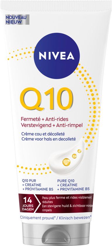 NIVEA Q10 Verstevigende + Anti-Rimpel Nek & Decolleté Crème - 200ml