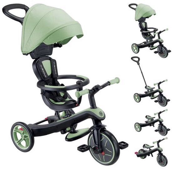 Globber Explorer 4-in-1 Driewieler V2 Salie