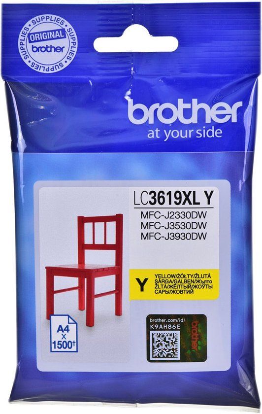 Brother LC-3619XLY Yellow Ink Cartridge - 1 Piece