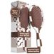 FRAMAR Geruite Haarborstel Zonder Trekken – Haarborstels Voor Lang Haar, Damesborstel, Nat Haar Borstel, Ontwarborstel, Detangler, Krulborstel – Chocolade