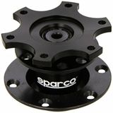 Sparco Quick Release stuurnaaf - Zwart - 6x70mm