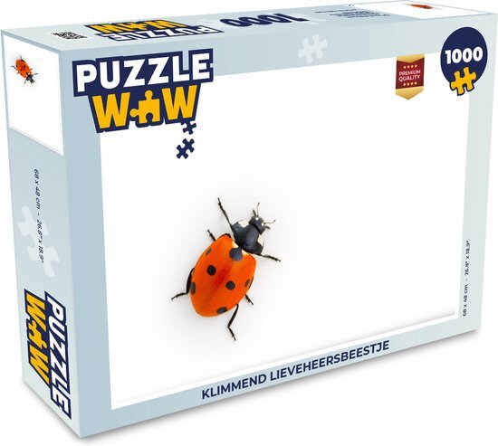 MuchoWow Puzzel Klimmend lieveheersbeestje - Legpuzzel - Puzzel 1000 stukjes volwassenen - Sinterklaas cadeautjes - Sinterklaas voor grote kinderen