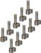 Alberts 859244 duim, om aan te lassen, staal, penmaat Ø13 mm, afmetingen 24 x 65 mm, set van 10