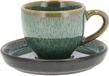 BITZ Espresso met Schaaltje Dia 5,5 x 5 cm 7 cl Vert/Noir
