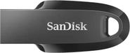 SanDisk Ultra Curve - USB Stick - 64 GB - USB3.2/3.0 - Type-A - 100 MB/s - Zwart