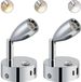 Merkloos Bedlampjes Hoofdbord - Dubbele Leeslampjes - Bedlamp Slaapkamer Volwassenen - Zilver