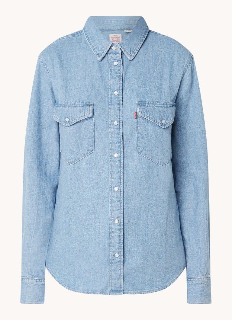 Levi's Iconic Western Denim Blouse with Chest Pockets