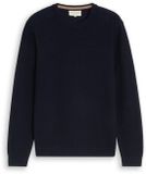 Tom Tailor - Pull en maille en coton - Taille S - bleu capitaine ciel