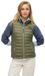 Superdry - Gewatteerde Fuji Lite bodywarmer - Dames - Gilets - Dusty Olive Green - Maat 38