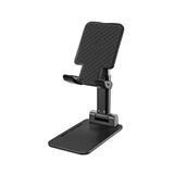 Celly, Black Label Smartphone-tabletstandaard, compact, opvouwbaar ontwerp, verstelbare standaard, antislip textuur en zelfbalancerende basis, zwart