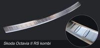 RVS Avisa RVS Achterbumperprotector passend voor Skoda Octvia II RS Combi 2005-2013 'Ribs'