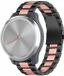 Strap-it Stalen Smartwatch bandje - Geschikt voor Garmin Vivomove 3s - 39mm - Zwart/Roze