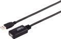1x 1aTTack.de 1 x USB A actieve verlengkabel - USB 2.0 High Speed - 480 Mbit/s - 10 m