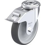 Blickle LER-PATH 160G-FI Zwenkwiel met rem Wieldiameter: 160 mm Draagvermogen (max.): 300 kg 1 stuk(s)
