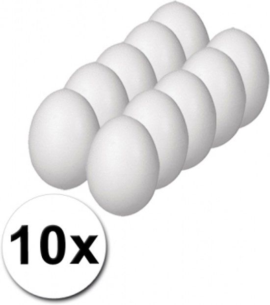 Rayher Hobby Piepschuim eieren pakket 6 cm 10 stuks