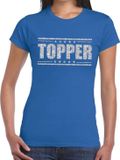 Bellatio Decorations Shoppartners Bv Blauw Topper shirt dames XL