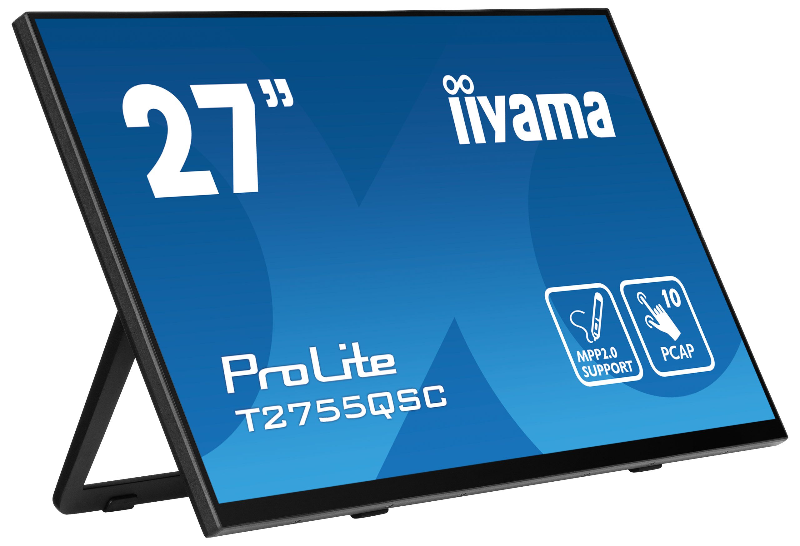 iiyama ProLite T2755QSC-B1 27" Touchscreen Monitor - QHD, IPS, Full HD, 75Hz