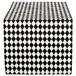 DII Crème Print, Zwarte Harlekijn, Tafelloper 14x108