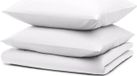 Blumtal Housse de couette Microfibre Nova - Housse de couette deux personnes 200 x 200 cm - 2 x Taie d'oreiller 65 x 65 cm - Blanc