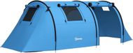 Outsunny Tunneltent voor 4 Personen - Kampeertent - Familietent - Campingtent - Lichtblauw