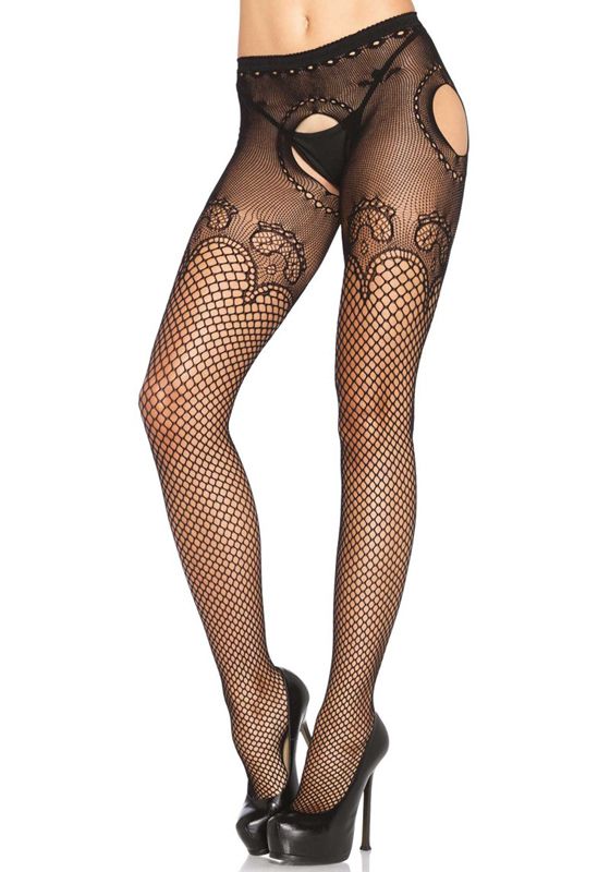 Leg Avenue Open panty met motief - 0714718503585