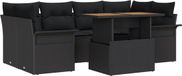 vidaXL Banc de jardin noir polyrotin