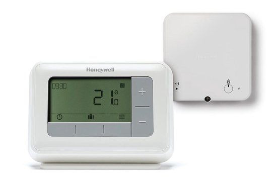Honeywell T4R Draadloze Klokthermostaat - Crème-wit