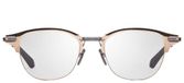 Dita Iambic Lunettes De Vue Unisexe Doré Rondes