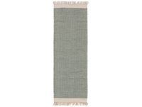 benuta Tapis en laine pure Kim - Menthe 70x200 cm