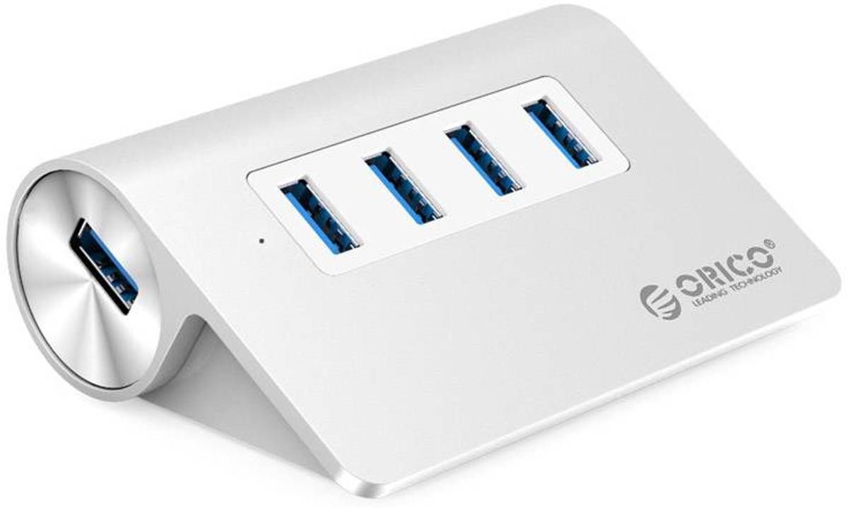 Orico Aluminium 4-poorts USB3.0 Desktop Hub - 1 meter