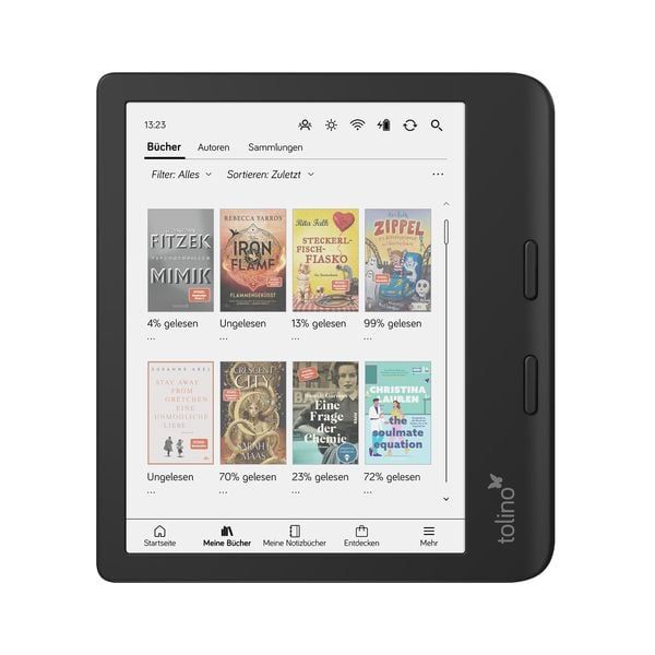 Tolino 7" E-Ink Kaleido Touchscreen e-reader - Black