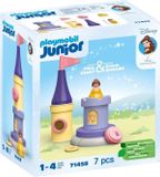 PLAYMOBIL Junior, Belle, Tour musicale Disney, Figurine Belle avec jupe amovible, à partir de 12 mois