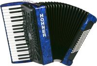 Bravo Hohner Bravo III 72 blue silent key - Accordeon