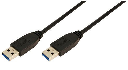 LogiLink CU0040 - 3m USB 3.0 A Male to A Male Cable - Black