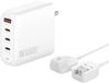 4Smarts GaN Flex Pro - Reis Oplader 100W - Snellader met Power Delivery - Wereldstekker voor EU/VS/VK
