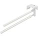 Hailo Porte-serviettes coulissant blanc 430 mm 3142-90 / 3143-90, 3 - bras / largeur 168 mm