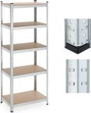 Relaxdays Stellingkast - 500 kg - 180x70x45 cm - Verzinkt Staal