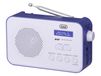 Trevi DAB 7F92 R Draagbare Digitale Radio Blauw, Wit