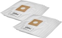 vhbw 10x Sacs Compatible Avec Germatic Ps-1600w Ne, Bs - 300 Eco, Bs - 2000w.7 Aspirateur - Microfibre Non Tissée, 31,5cm X 30cm Blanc