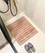 Wan GmbH Tapis de douche en bois - Sol en bois - Décoration de salle de bain - Pieds en caoutchouc antidérapants - 61x81cm - Bois naturel