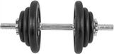 Gyronetics Gorilla Sports Gyronetics Dumbell 20 kg Gietijzer (25 mm) Verstelbaar - Zwart