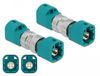 Delock Adapter HSD Z male to HSD Z male Blauw