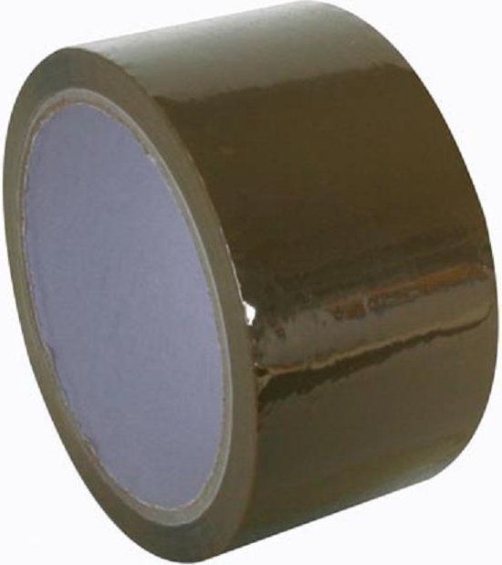 Perel INPAKTAPE - 50 mm x 50 m - Bruin
