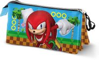 Karactermania Sonic The Hedgehog SEGA Knuckles Run Triple Etui - Veelkleurig