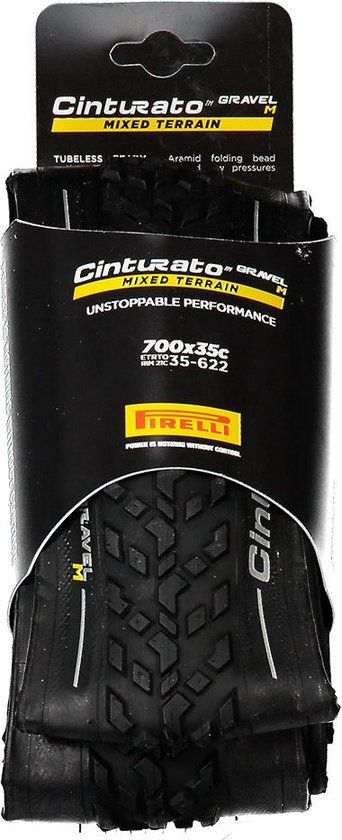 Pirelli Cinturato Gravel 700x40c Mixed Terrain - Zwart - Buitenband - 40-622 - Tubeless