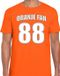 Bellatio Decorations Shoppartners Bv Oranje fan t-shirt voor heren - Oranje fan nummer 88 - Nederland supporter - EK/ WK shirt / outfit XL