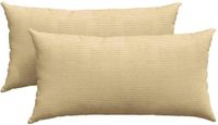 vidaXL - Zitkussens - 2 stuks - Grijs Groen - 80 x 40 cm - Corduroy stof